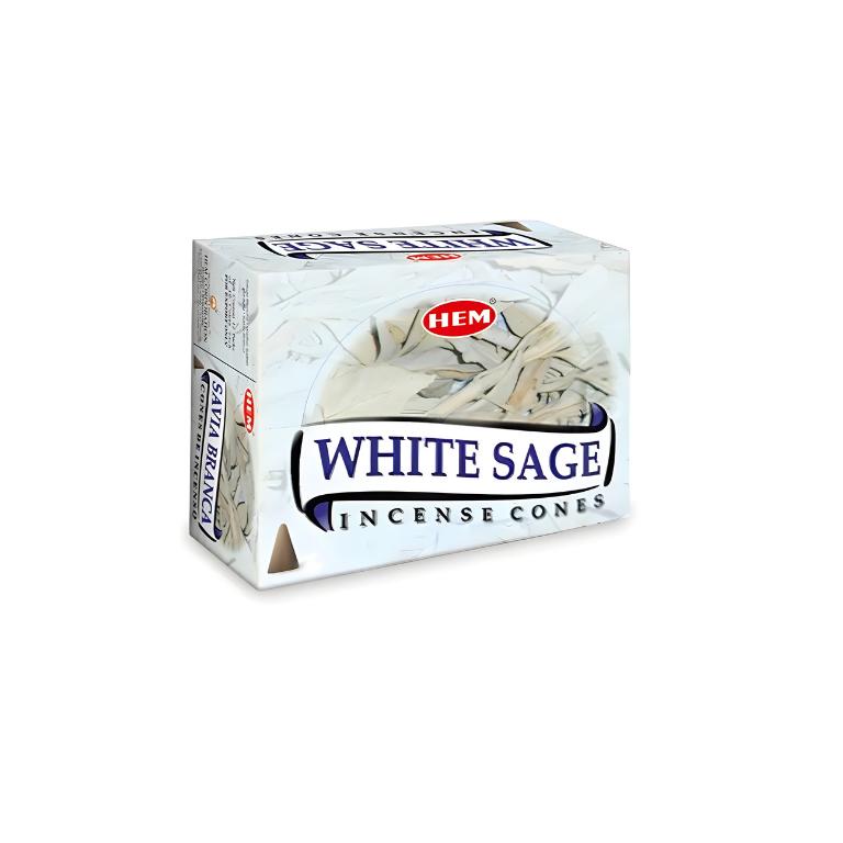 Αρωματικοί Κώνοι White Sage-Lotus Crystal