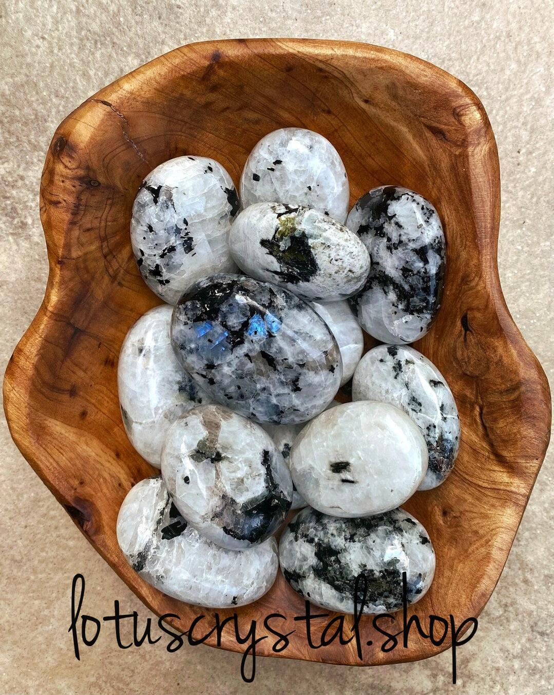 Palmstone Rainbow Moonstone με Τουρμαλίνη