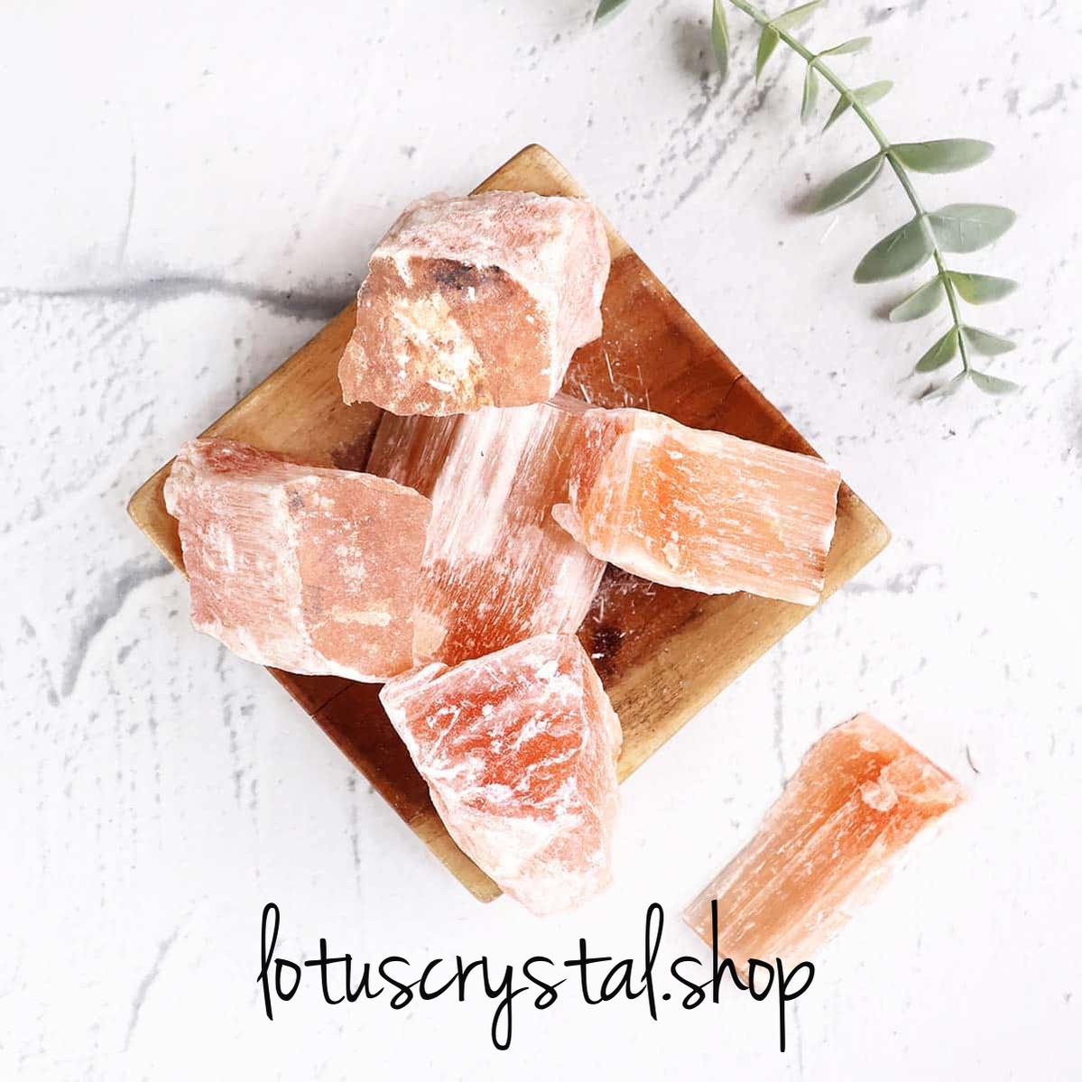 Πορτοκαλί Σεληνίτης – Ακατέργαστο Κομμάτι-Lotus Crystal