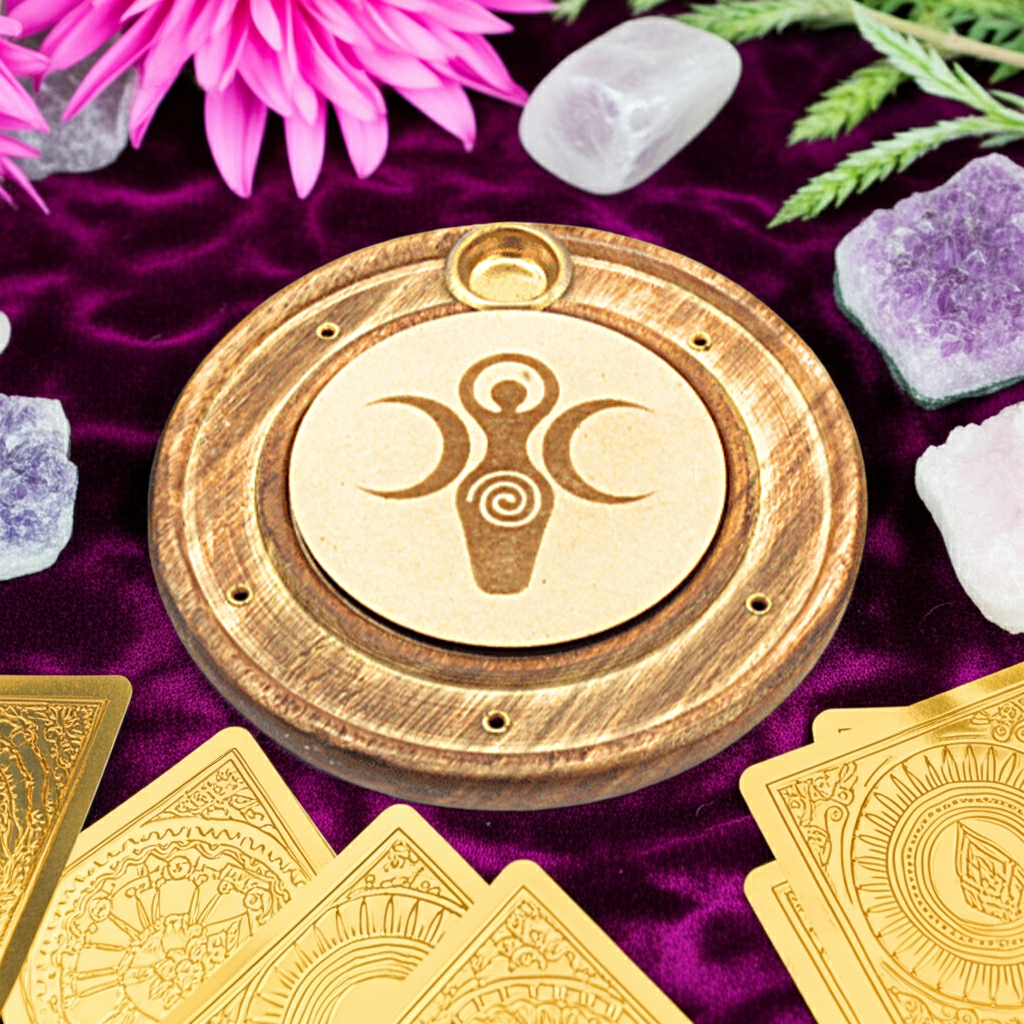 Χειροποίητη Βάση για Αρωματικά Στικ & Κώνους – Triple Goddess-Lotus Crystal