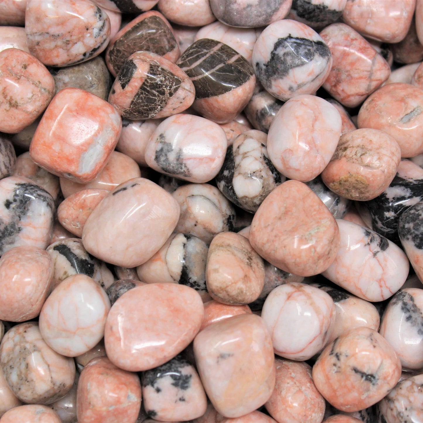 Natural Pink Zebra Jasper Pebbles