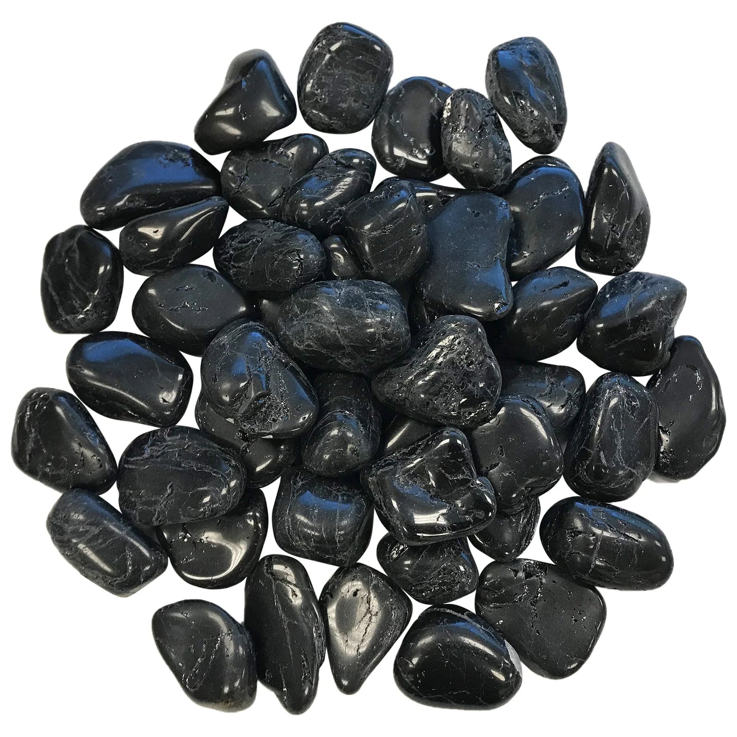 Natural Black Tourmaline Pebbles