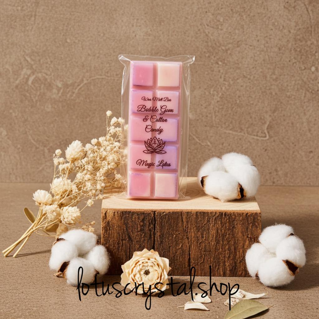 Wax Melt Bar Τσιχλόφουσκα Και Μαλλί Της Γριάς-Lotus Crystal