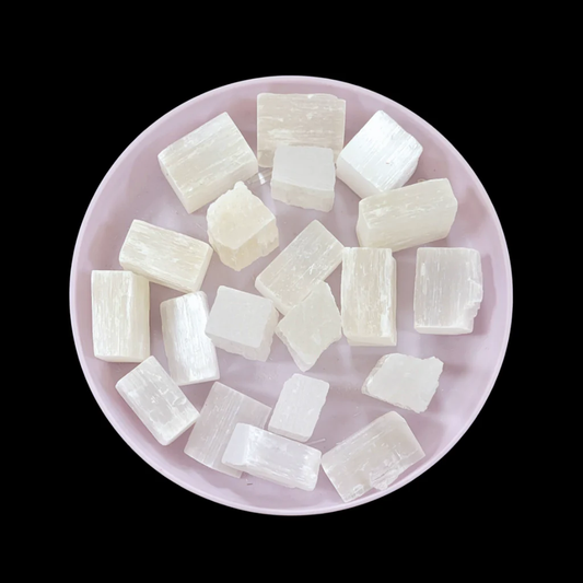 Raw White Selenite (40–55g) – Purity, Peace &amp; Energy Protection