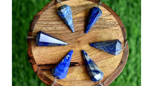 Sodalite pendulum