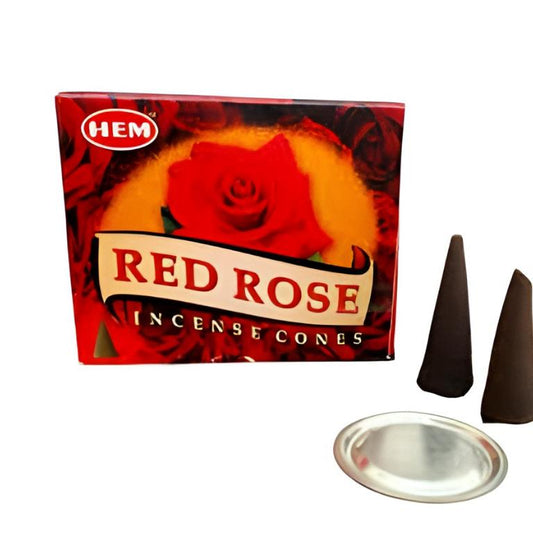 Αρωματικοί Κώνοι Red Rose-Lotus Crystal