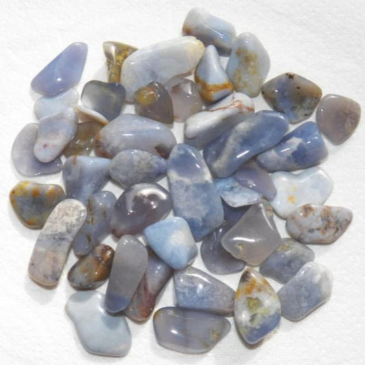 Natural Blue Chalcedony Pebbles