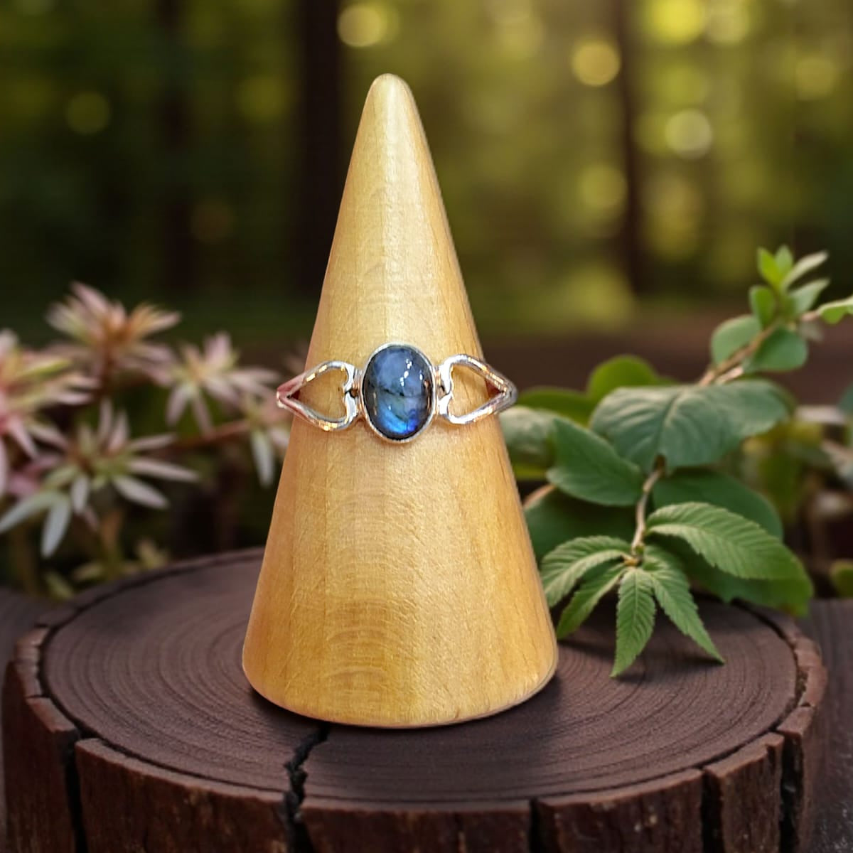 Ασημένιο Δαχτυλίδι με Λαβραδορίτη✨