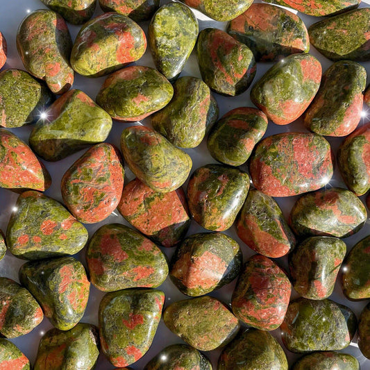 Natural Unakite Pebbles