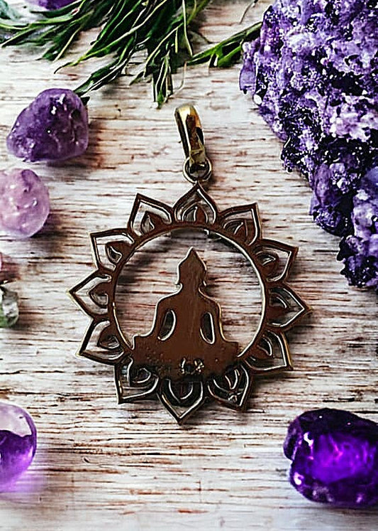 Brass Buddha Pendant