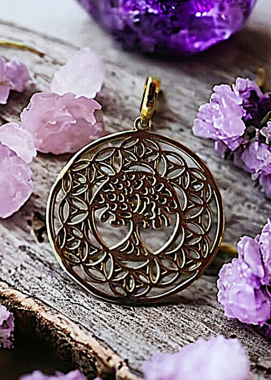 "Tree of Life" Brass Pendant