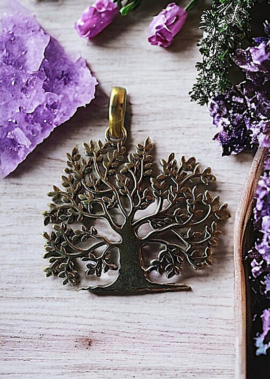 "Tree of Life" Brass Pendant