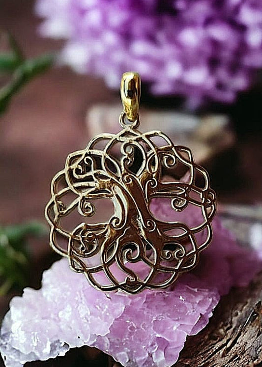 "Tree of Life" Brass Pendant