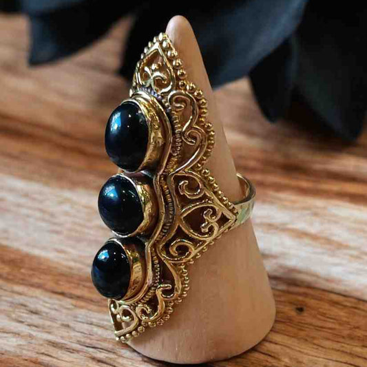 Handmade Ring with Amethyst