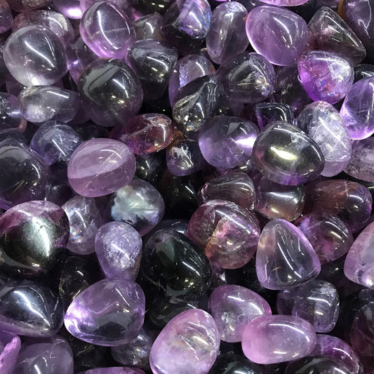 Natural Purple Fluorite Pebbles