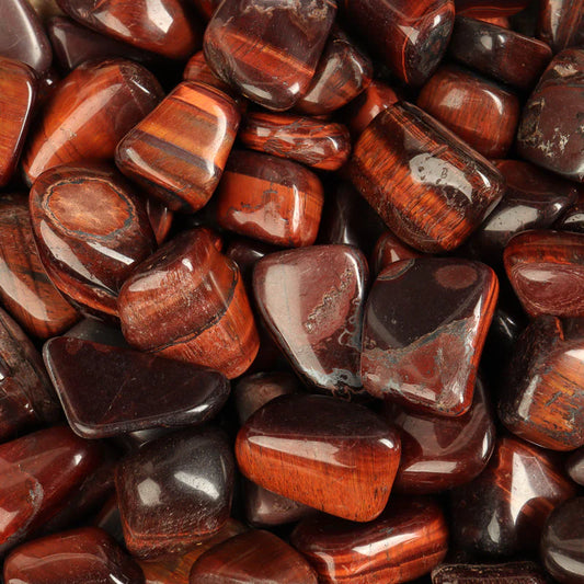Natural Red Tiger's Eye (Taurus Eye) Pebble