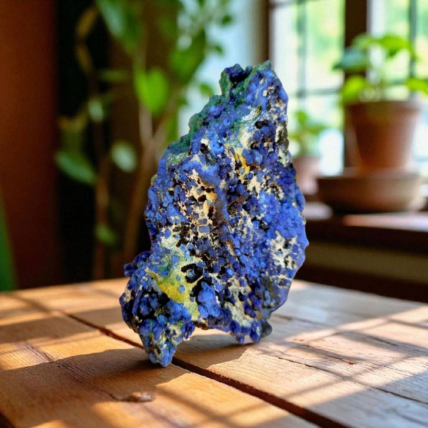 Azurite with Malachite – Raw Piece 140g