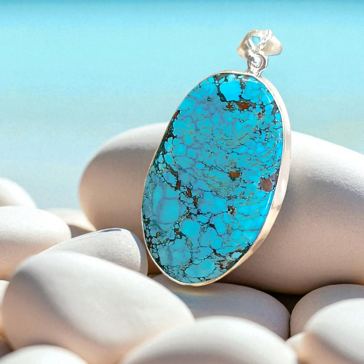 Handmade Turquoise Pendant Alpha Quality