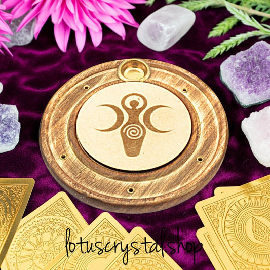 Χειροποίητη Βάση για Αρωματικά Στικ & Κώνους – Triple Goddess-Lotus Crystal