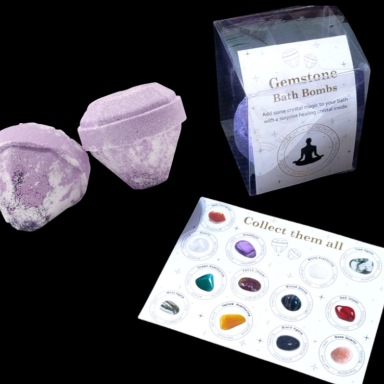 Bathbomb με Κρύσταλλο & Άρωμα Λουλούδια & Εσπεριδοειδή