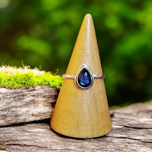 Ασημένιο Δαχτυλίδι  Λαβραδορίτη✨