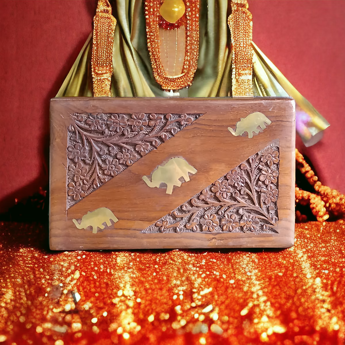 Ξύλινο κουτί Σκαλιστό Big