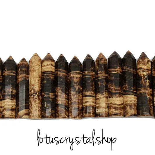 Chocolate Calcite Point-Lotus Crystal