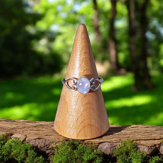 Handmade Silver Ring with Moonstone
