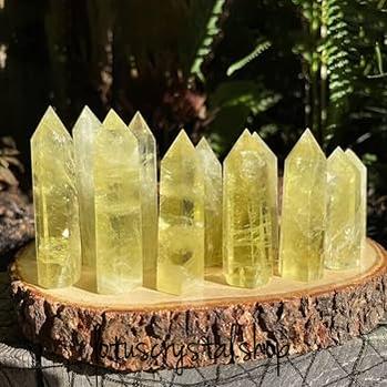 Lemon Quartz Point Super Quality-Lotus Crystal