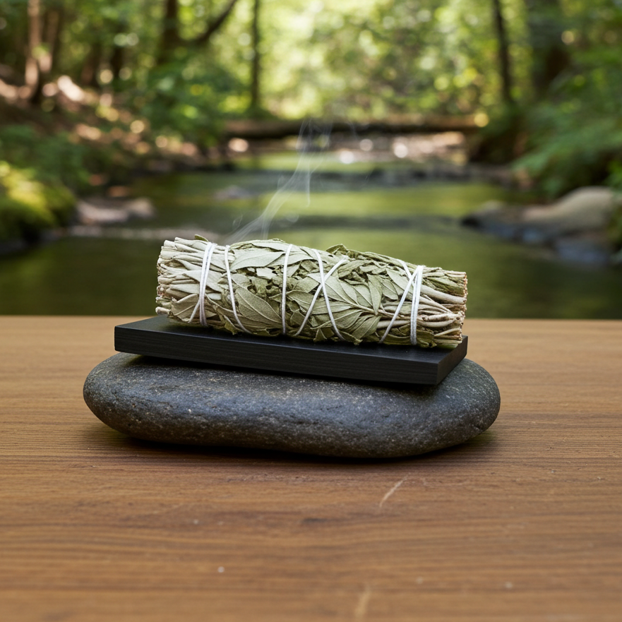 Λευκό Φασκόμηλο- White Sage 10 cm-Lotus Crystal