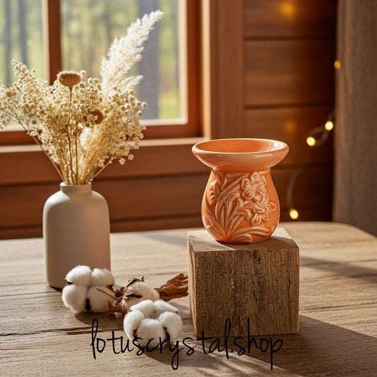 Aρωματοποιητής Πορτοκαλί με Λουλούδια-Lotus Crystal