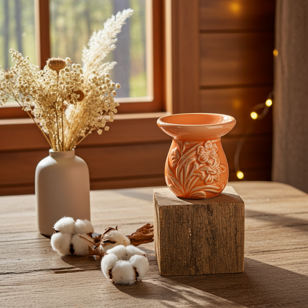 Aρωματοποιητής Πορτοκαλί με Λουλούδια-Lotus Crystal