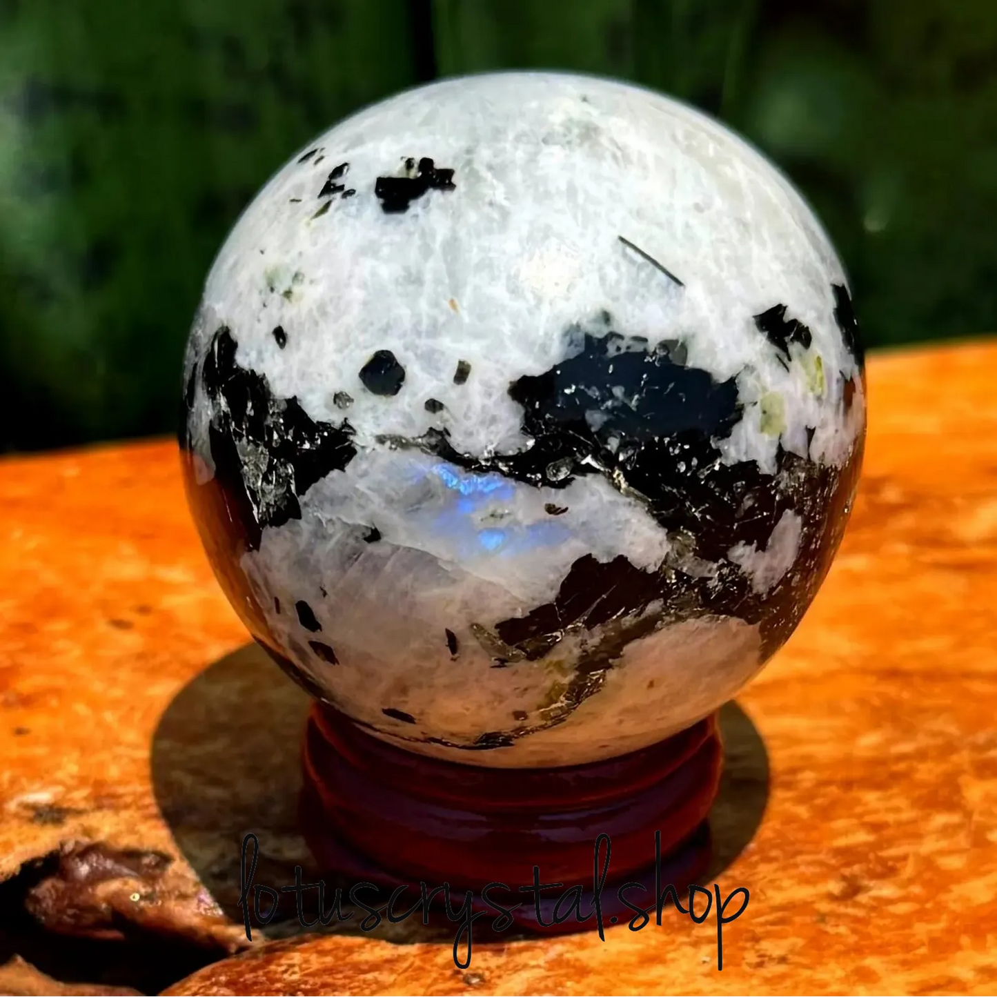 Σφαίρα Φεγγαρόπετρας AAA – διαίσθηση, θηλυκή ενέργεια & προστασία-Lotus Crystal